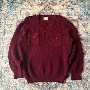 Vintage 60s Clover Mills Dual Pocket Pullover Sweater Medium